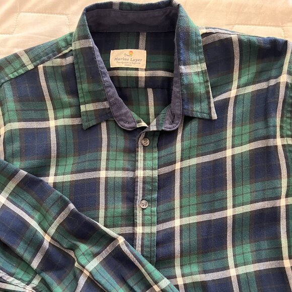 Marine Layer Men's Button Down Shirt - size Marge - Picture 1 of 2